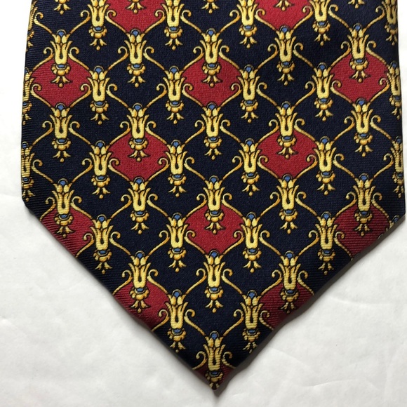 Jos A Bank red and blue silk tie - Picture 2 of 5
